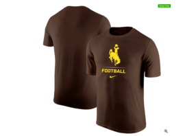 Men&#39;s Nike Brown Wyoming Cowboys Football Sport Legend Performance T-Shi... - $9.19