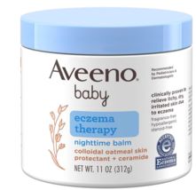 Aveeno Baby Eczema Therapy Nighttime Balm, Colloidal Oatmeal Fragrance-Free11.0o - £54.56 GBP