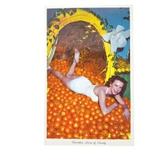 Postcard Florida&#39;s Horn Of Plenty Oranges Pinup Women In Bathing Suit Ch... - $6.98