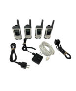 Lot of 4 Motorola T260TP Talkabout Two-Way Radio - White - With Batteries - $172.77 CAD