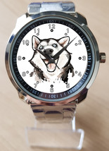 Dog Collection Siberian Husky Beautiful Art Sketch Fun Wrist Watch Sporty - £27.97 GBP