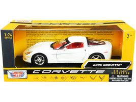 2005 Chevrolet Corvette C6 White with Red Interior &quot;History of Corvette&quot; Series  - £32.87 GBP