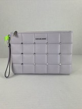 New Michael Kors Large Quilted Studded Wristlet Jet Set Pale Purple XL B18 - £87.02 GBP