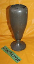 Antique Solid Pewter Metal Pedestal Vase Pilgrim Marked 942 F - $571.63 MXN