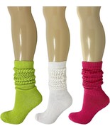 Women&#39;s Cotton Slouch Socks Thick Cushioned 3 Pack Retro Fit Breathable ... - $19.90