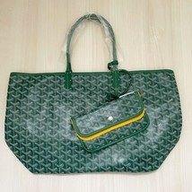 Goyard Saint Louis PM Tote bag with pouch canvas leather green - £3,102.08 GBP
