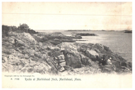 Rocks at Marblehead Neck Marblehead Massachusetts Postcard - £6.97 GBP
