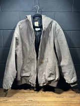 Vintage Carhartt Jacket Mens J280 DKB Active Workwear Distressed Thrashe... - $124.98