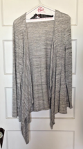Chaus New York Gray Open Front Cardigan Sweater Size XL - $23.10