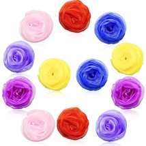 12Pcs Square Juggling Scarves, 6 Colors Soft Ribbon Play Scarves Dance For Kids, - £10.23 GBP