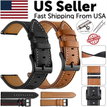 18Mm 20Mm 22Mm Classic Genuine Leather Watch Band Strap Quick Release Wr... - £10.00 GBP