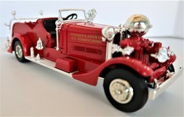 ERTL 1937 Ahrens Fox Firemen&#39;s Ass&#39;n S.E Pennsylvania Truck Bank 1:30 9537 Boxed - £31.97 GBP