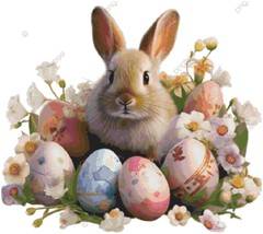 Counted Cross Stitch patterns/ Easter Bunny and Eggs/ Easter 8 - £7.18 GBP