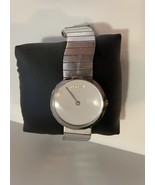 ROBERTO CAVALLI  watch silver LEATHER  silver TONE CASE silver dial NEW - $3,788.63 MXN