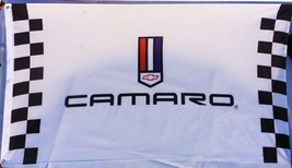 Chevrolet Camaro White Flag 3X5 Ft Polyester Banner USA 90x150cm - £15.46 GBP