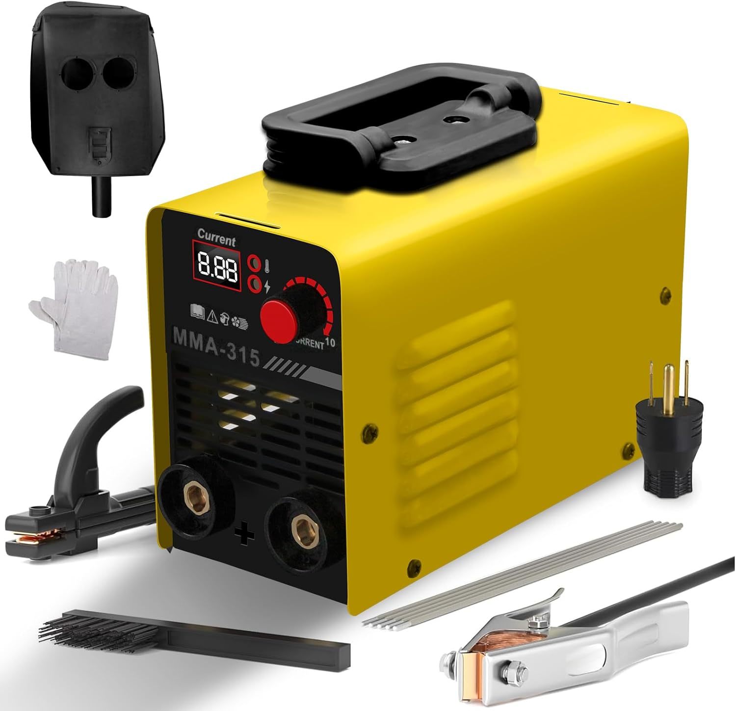 110V 315A MMA Welding Machine,Mini Stick Welder Portable,Large LED Yellow  - $114.50