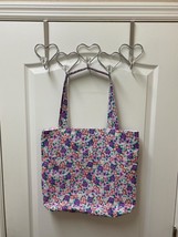 Handmade by PZQUILTS  Large Purple &amp; Pink Flowers Reversible Tote Bag - $21.95