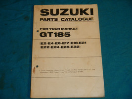 1973 73 1974 74 1975 75 1976 76 Suzuki GT185 Gt 185 #3 Parts Catalog Book Manual - $20.94