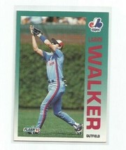 Larry Walker (Montreal Expos) 1992 Fleer Card #493 - £3.98 GBP