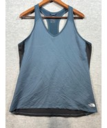 The North Face Womens Tank Top XL FlashDry Racerback Blue Workout Athletic - $20.80