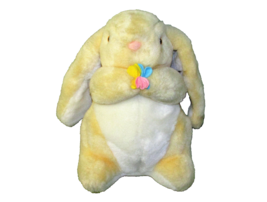 Scarborough Collection Plush Bunny Vintage 10&quot; Yellow Rabbit Jc Penney Korea Toy - £17.59 GBP
