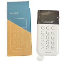 SimpliSafe SSKP3-W Keypad White Wireless Touch-to-Wake Home Security GEN... - £21.59 GBP