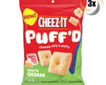 3x Bag Cheez-It Puff&#39;d White Cheddar Flavor Baked Snack 3oz Cheesy, Airy... - $14.89