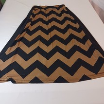 New Direction Women’s Brown & Black Elastic Waist Zig Zag Pattern Skirt Size 2X image 2