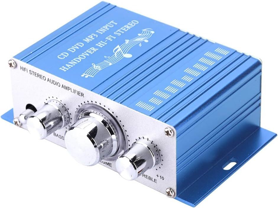 Stereo Audio Amplifier, Mini Digital Hi-Fi Bass Audio Subwoofer Amplifier, - $30.99