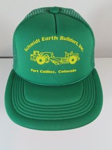 VTG Schmidt Earth Builders Inc Green Trucker Strapback Hat Ft. Collins C... - £19.43 GBP