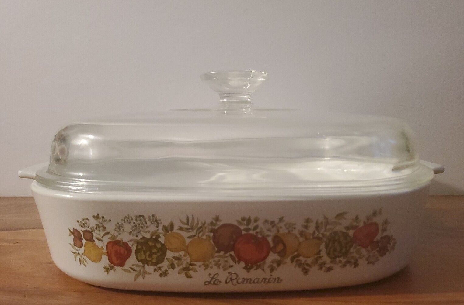 Primary image for Corning Ware Spice Of Life LA ROMARIN  A-10 Casserole Dish w/Pyrex Lid A-12-C
