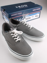 Chaussures À Lacets En Toile Izod Pour Homme RANGLEY En GRIS NIB - $29.96