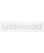 Bridesmaid Rhinestone Stud Iron On, 6 1/2-Inch-By-1 1/4-Inch - £16.83 GBP