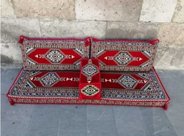 With Sponge Arabic Turkish Ottoman Cushion pillows Lounge Couch Sofa Corner Set - £285.84 GBP