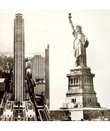 RPPC NYC Statue Of Liberty Postcard Empire State RCA c1925-40 Landmarks ... - $911.34 MXN
