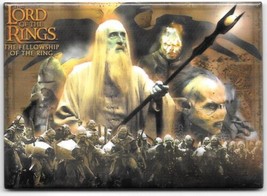 The Lord of the Rings Saruman with Orcs Fighting Refrigerator Magnet 200... - $4.99