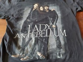 Lady Antebellum Band Need You Now Concert Tour Black Cotton T-Shirt Med ... - £14.79 GBP