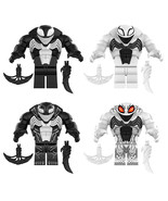 Movable Marvel Anti-hero Venom Anti-Venom 4pcs Minifigures Building Toy - $29.39 CAD