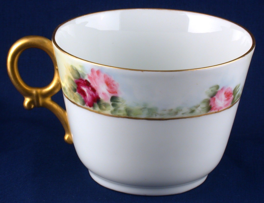 T&V Limoges Large Porcelain 12-oz Cup Handpainted Item image 2