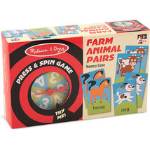 Melissa and Doug Press and Spin FARM ANIMAL PAIRS  000772045124 Ages 3+ - £8.60 GBP