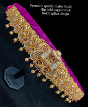 Bollywood Indian AD CZ Style Bridal Kamar Bandh South Waist Belt Wedding Jewelry - £227.14 GBP