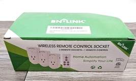 BN-LINK Indoor Wireless 3 Sockets Remote Controls Outlet Plugs NIB Read - $206.29 MXN