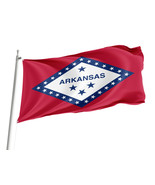 Flag of Arkansas State  ,Unique Design Print , Size -3x5 Ft / 90x150 cm - $546.65 MXN