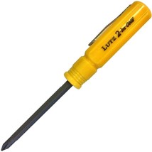 Lutz 2-IN-1 Pocket Size Yellow Screwdriver - £7.19 GBP