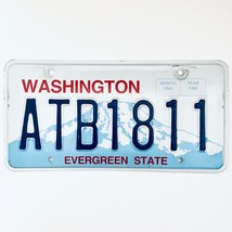  United States Washington Evergreen State Passenger License Plate ATB1811 - $225.96 MXN