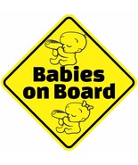 BABY ON BOARD BABIES GIRL BOY PREGNANT SAFE ASSORTED DECAL STICKER BUY 2... - $55.27 MXN