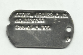 Vintage Dog tag WW2 military grover c stowe jr (#2) - £40.75 GBP