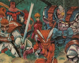 Marvel Comics X-Force Members 8 x 10 Glossy Postcard 1992 Liefeld Art NEW UNUSED - £3.85 GBP