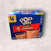 Pop Tarts Toaster Pastries Strawberry Unfrosted 16 Count NEW - $14.97