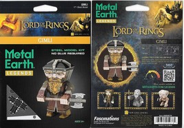 Lord of The Rings Gimli Metal Earth Legends 3-D Laser Cut Steel Model Ki... - $11.60